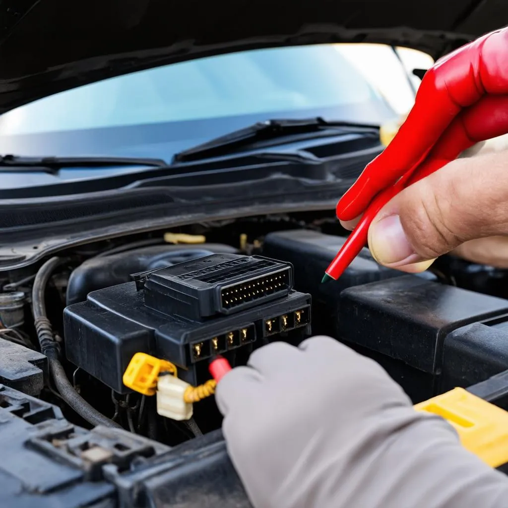 Inspecting the OBD2 Connector