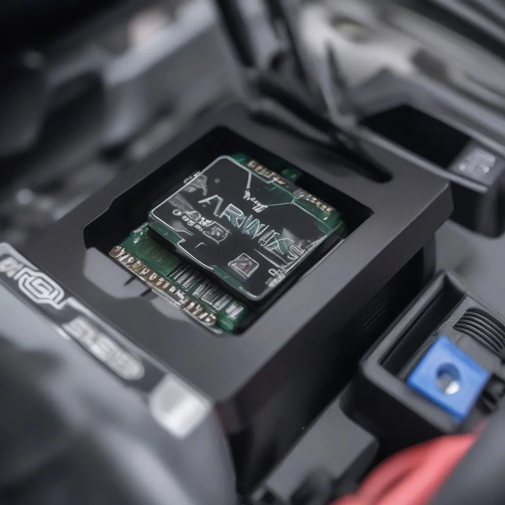 Armytrix OBD II Module installed in car