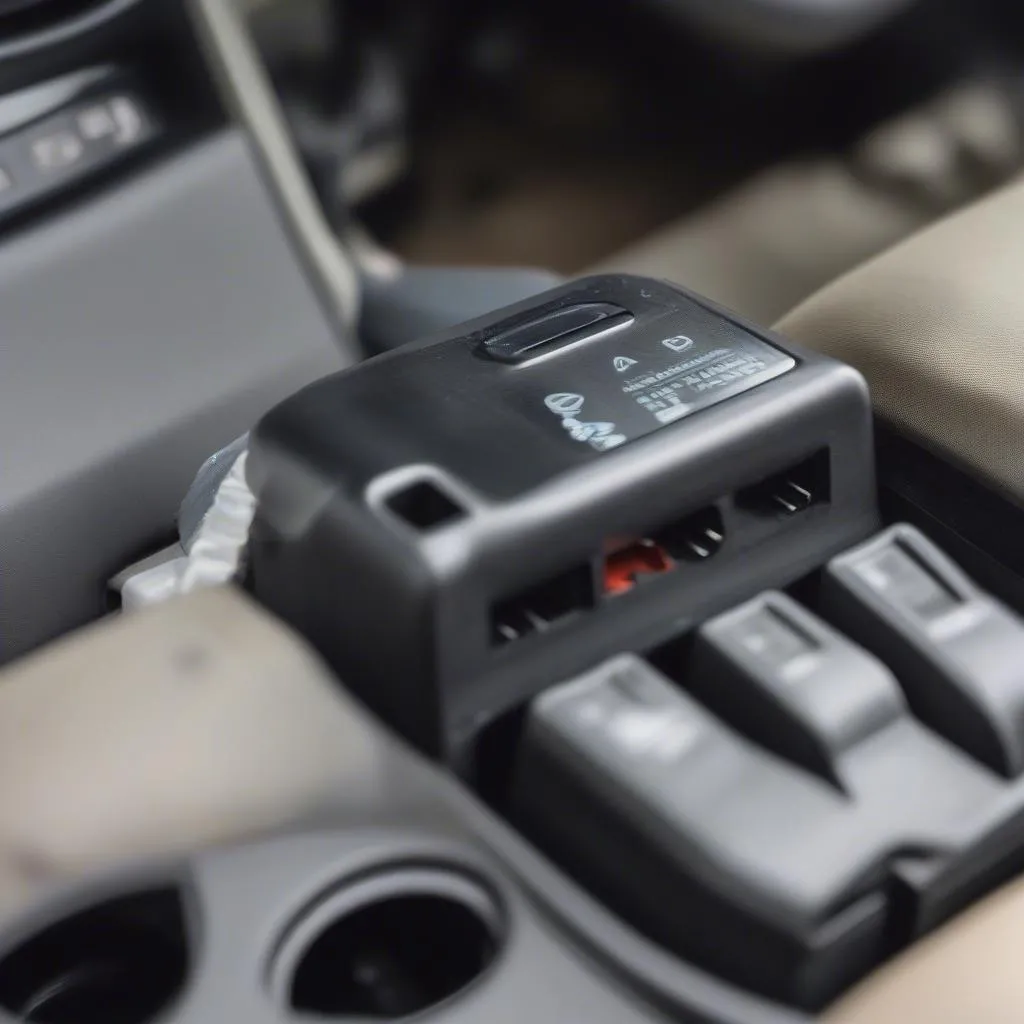 OBD2 port on a Toyota Tacoma