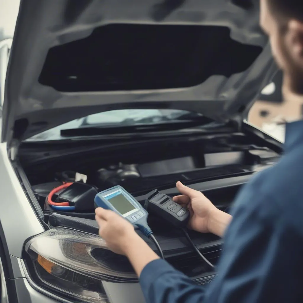 OBD2 Scanner in Use