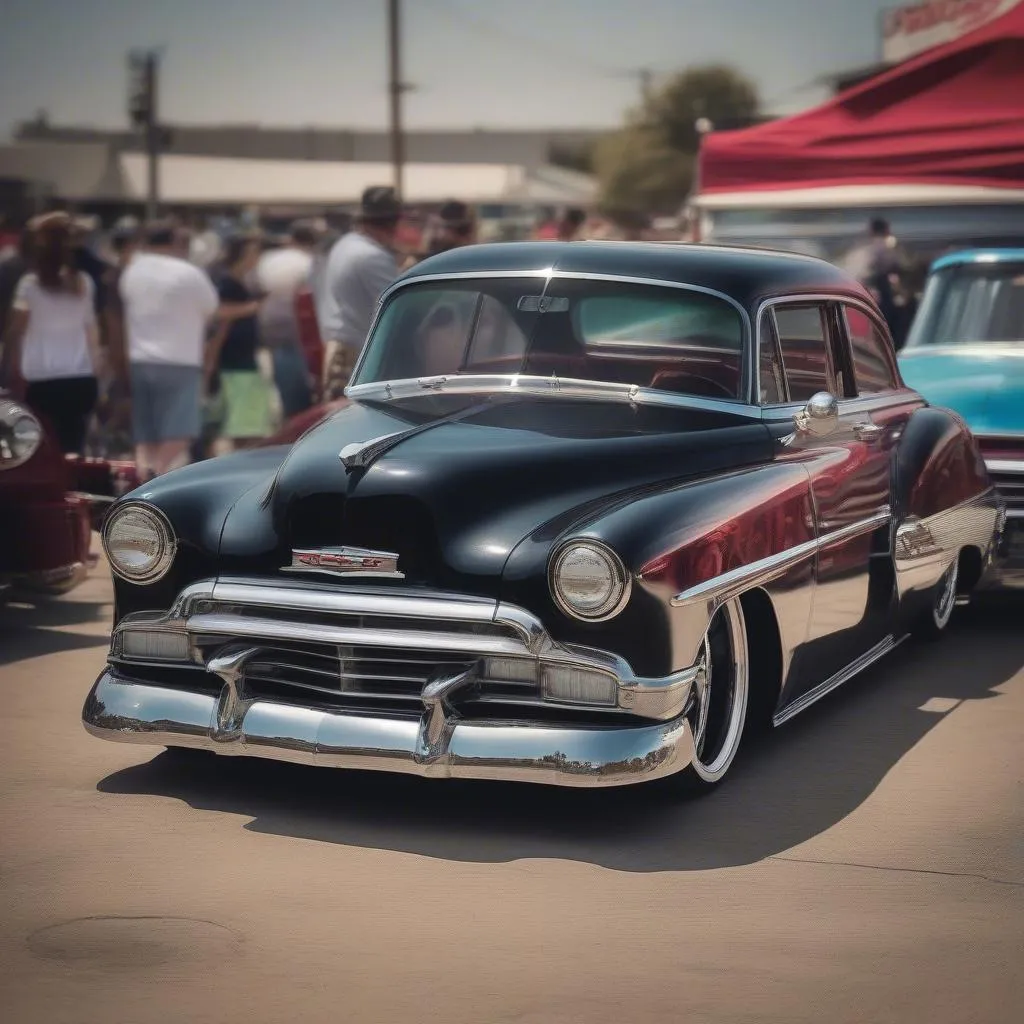 Odessa Hot Rod &amp; Custom Car Show: A customized Chevy Bel Air