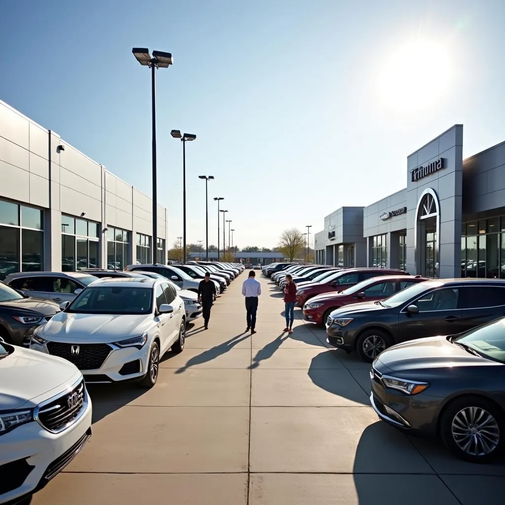 Ottumwa Iowa Car Dealership Lot