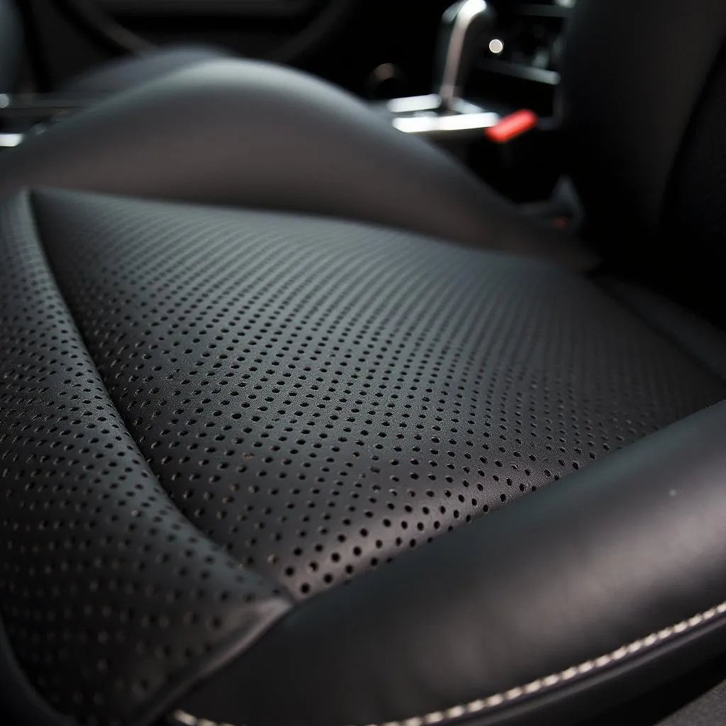 Perforated Leather Car Seats