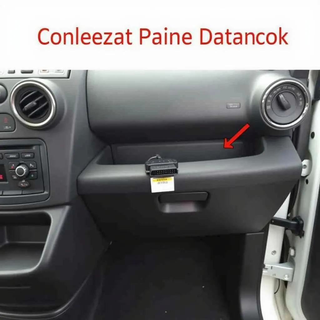 Peugeot Partner 2017 OBD Connector Location