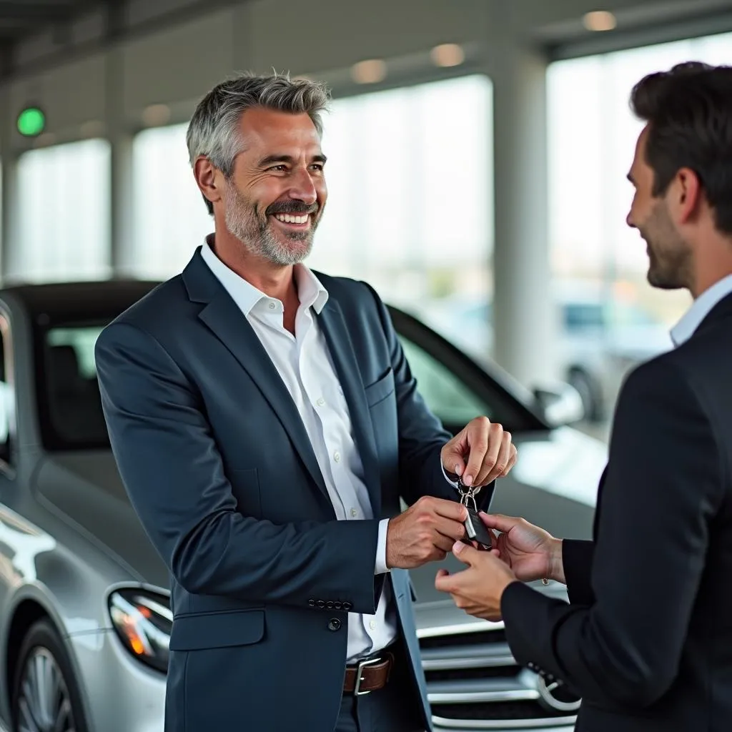 Picking Up a Luxury Rental Car at Milan Airport