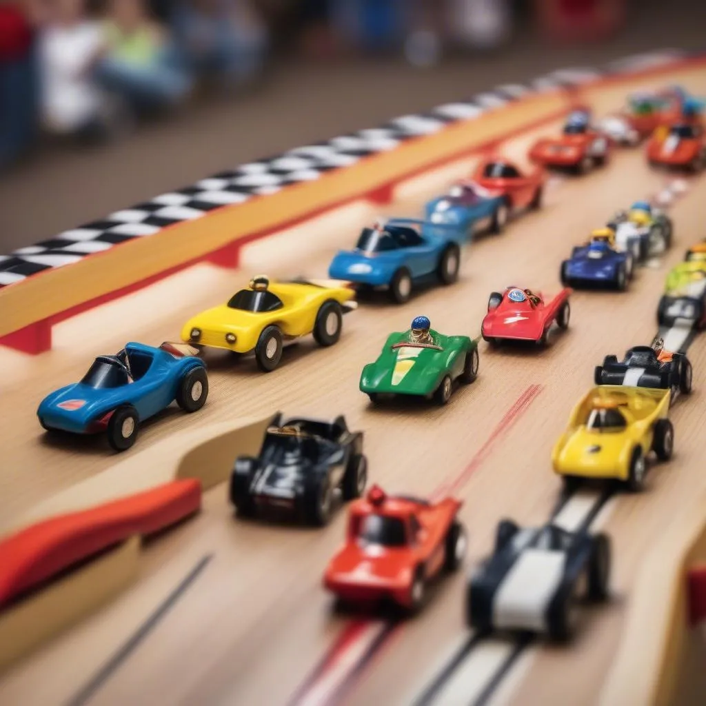 Pinewood Derby Finish Line