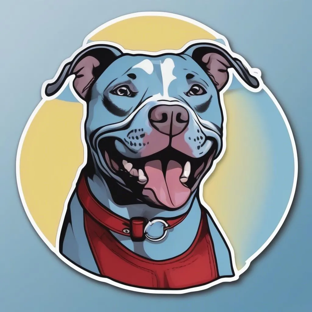 Pitbull Dog Car Sticker