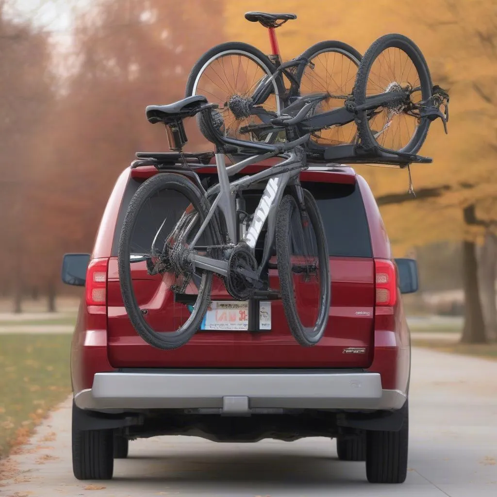 Platform-style Hitch Rack for Secure Bike Transport