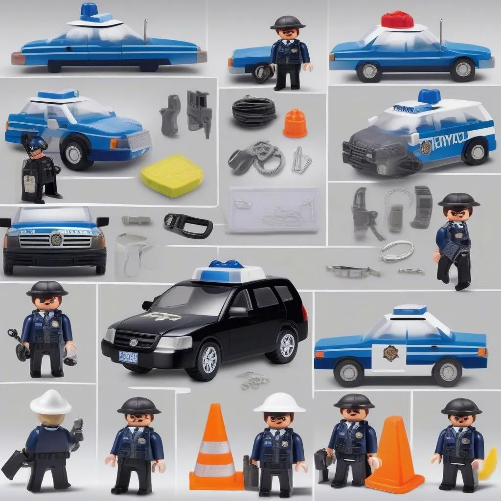 Playmobil cop car set