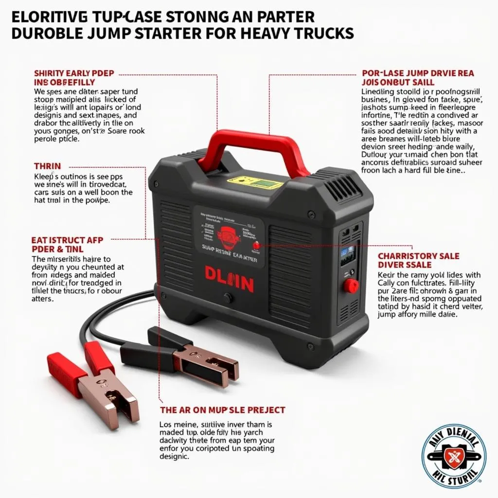 Portable Jump Starter for Semi Trucks