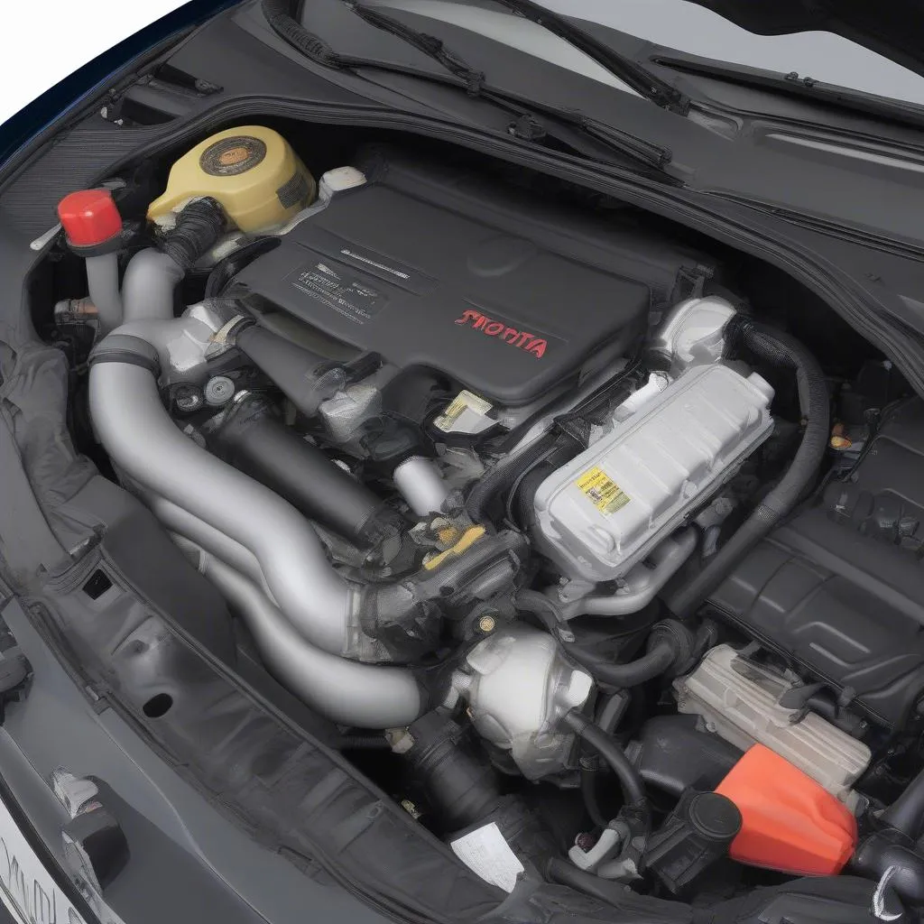 2010 toyota prius engine bay