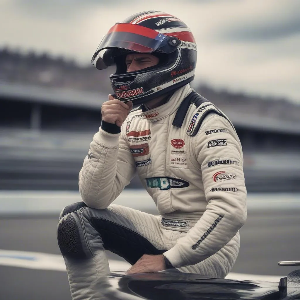 Neck pain in race car drivers