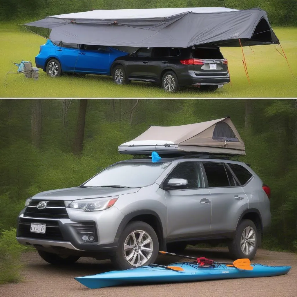 Rain Gutter Car Rack vs Rooftop Tent