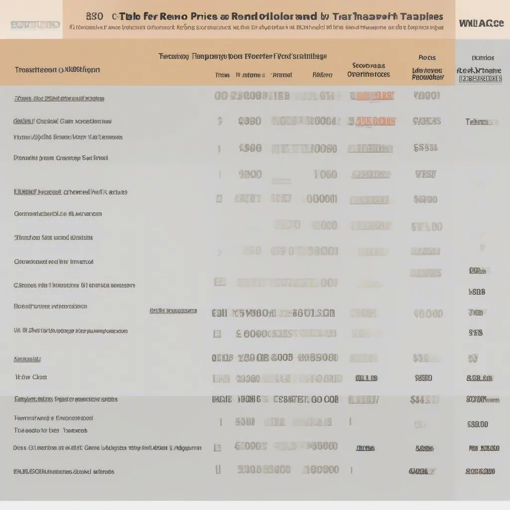 Car Transport Reno NV: Price Comparison Chart