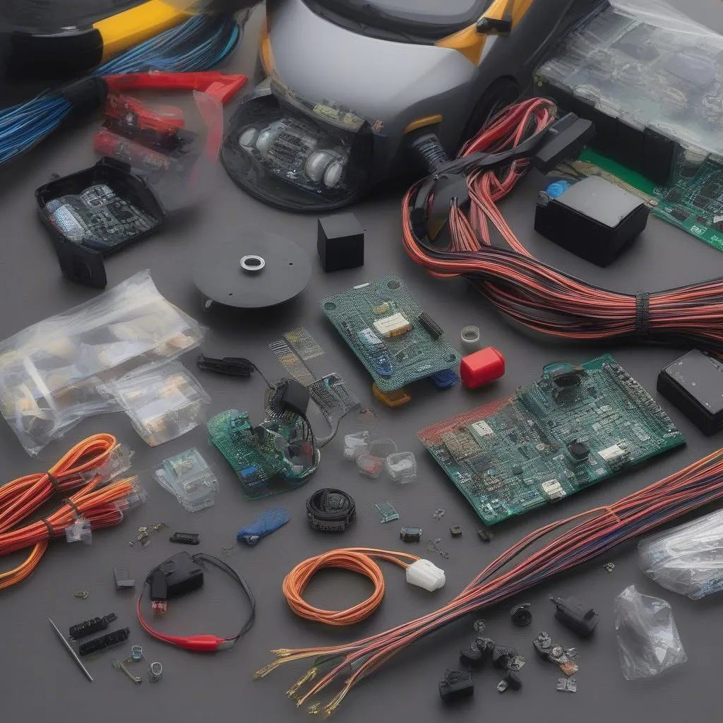 Robot Car Kit Components