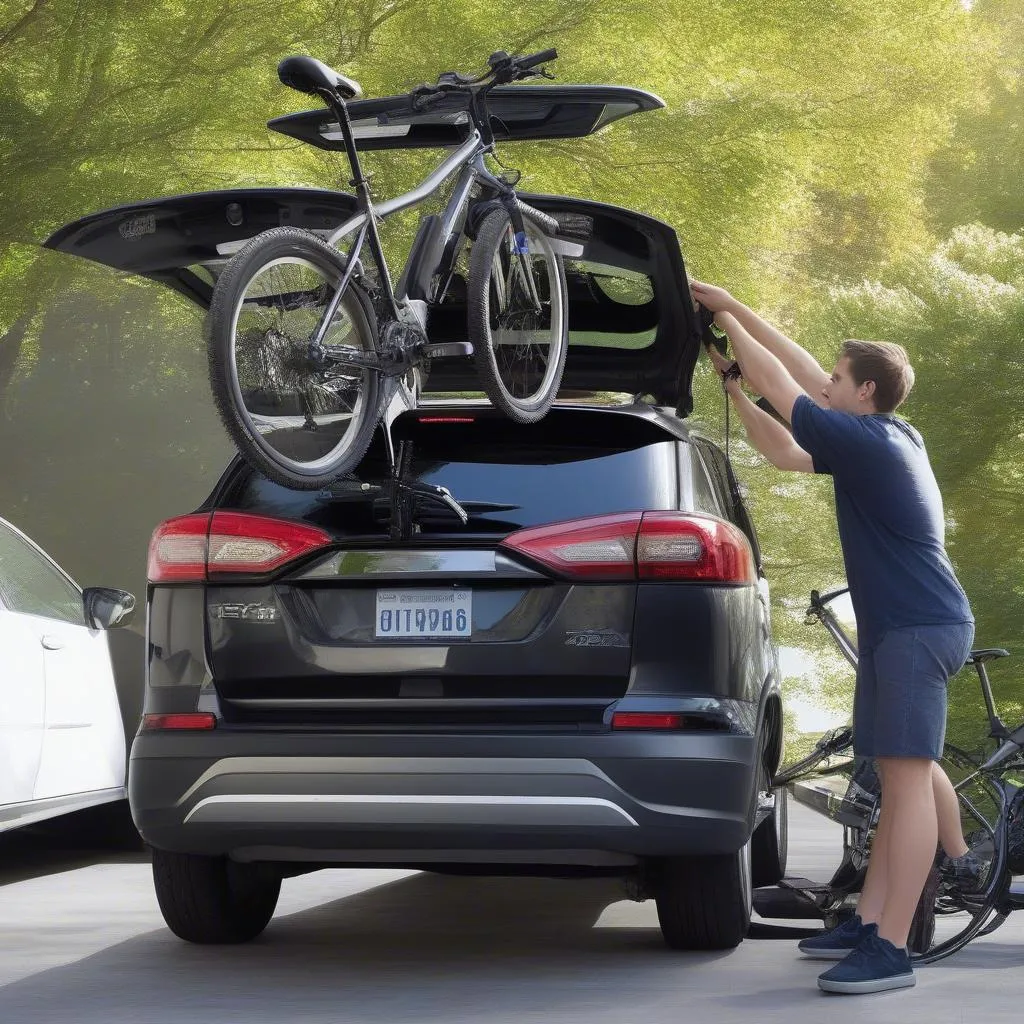 Roof-Mounted Ebike Rack