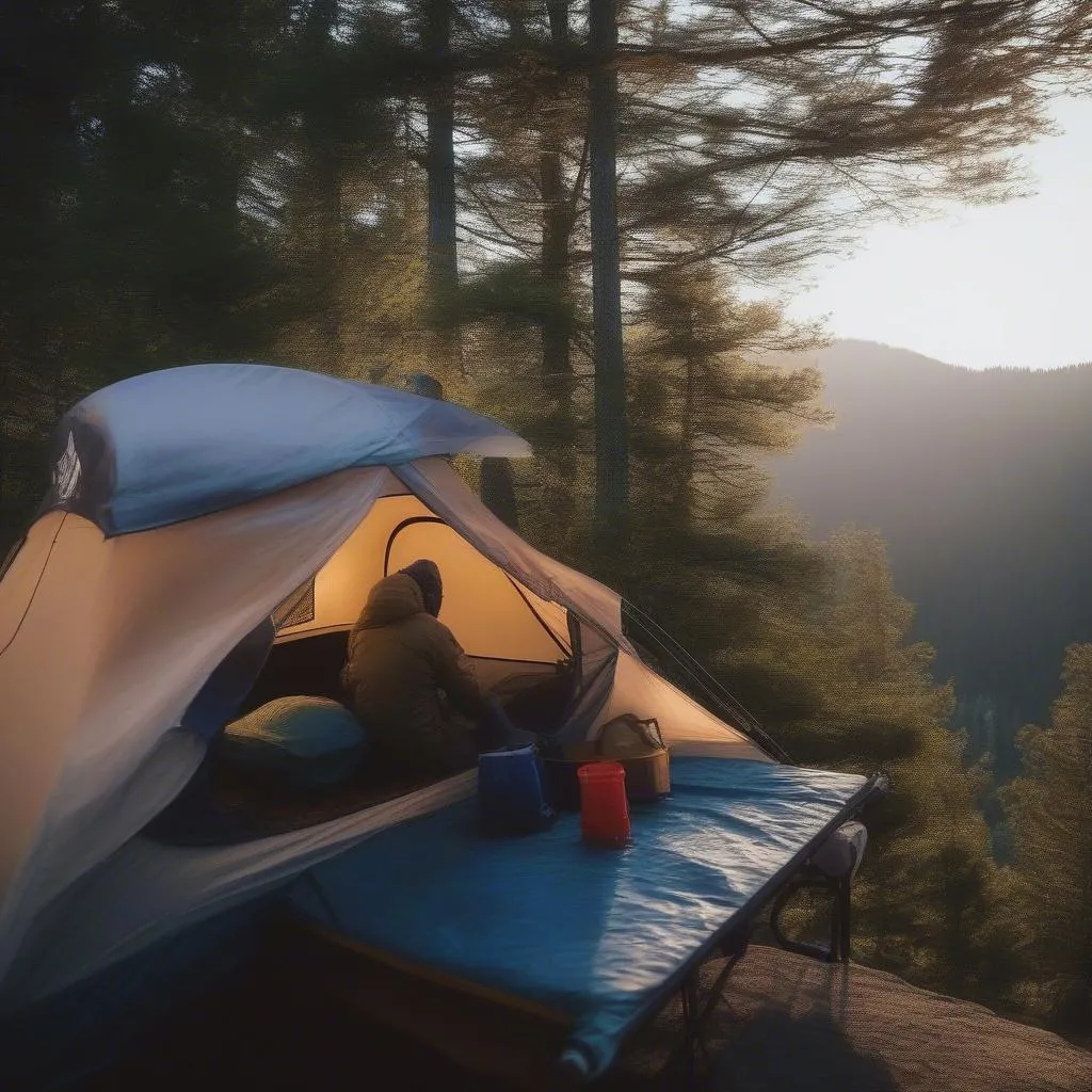 rooftop tent camping