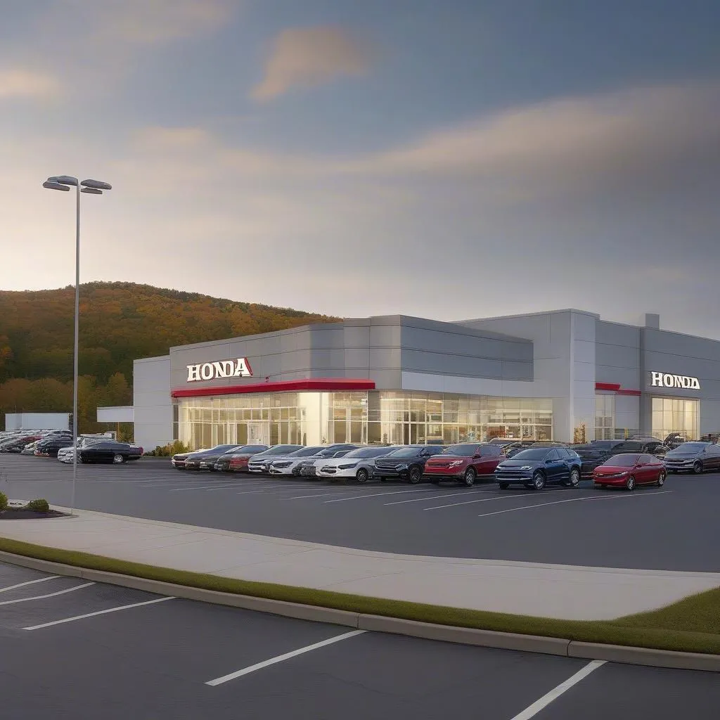 A Rutland Honda Dealership Exterior