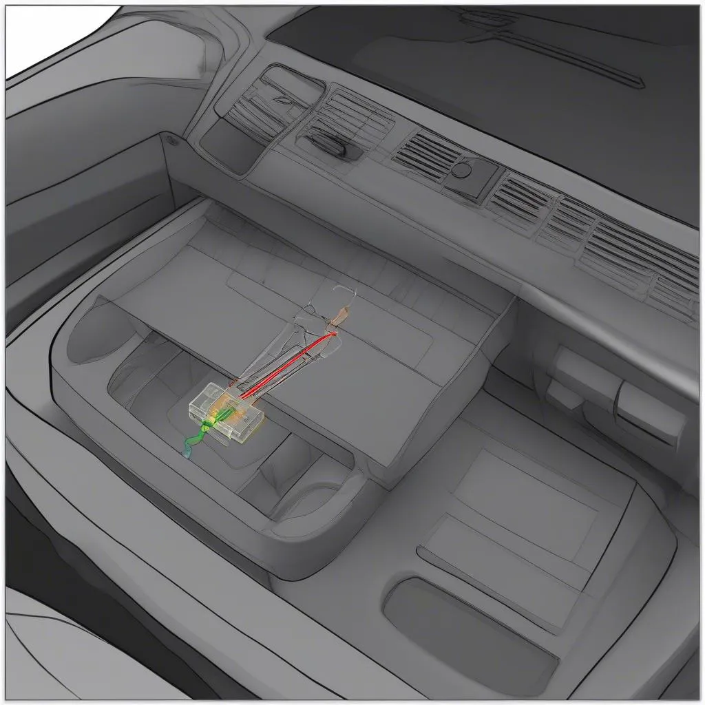 Saab 9-3 OBD Port Location