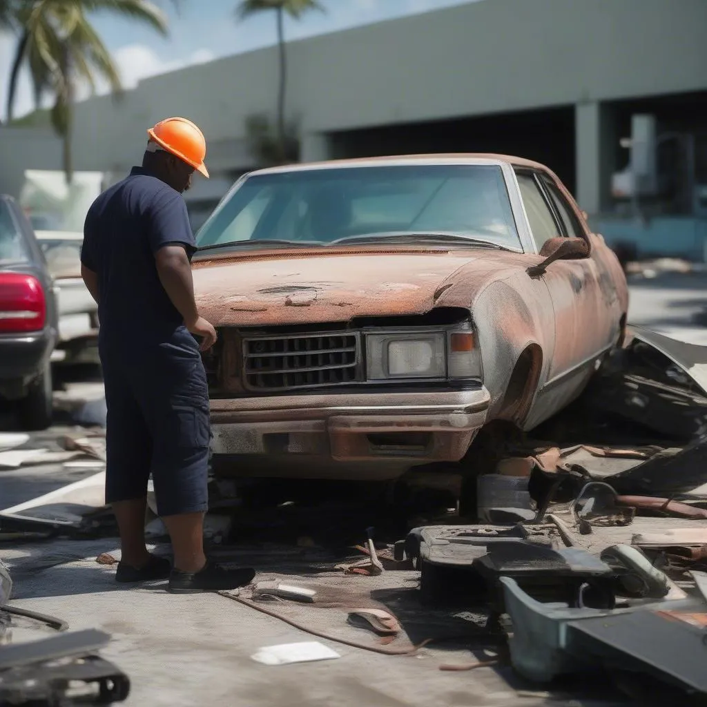 Salvage car inspection in Miami