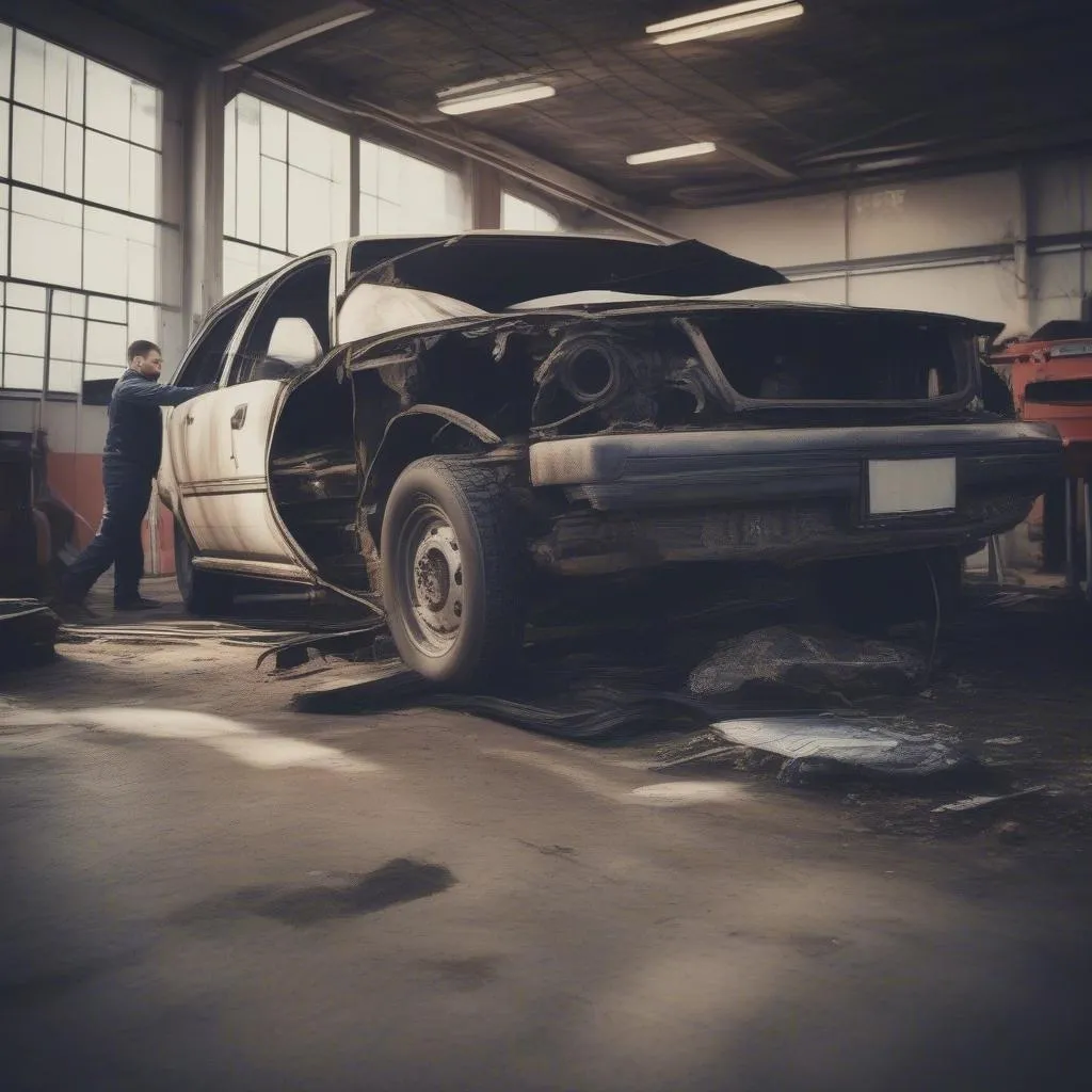 salvage title car inspection