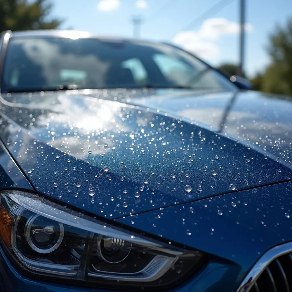 Shiny Car After Deionized Water Wash