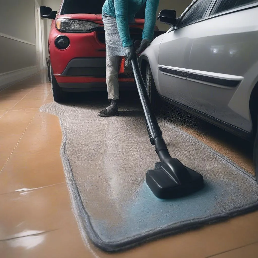 Shop Vac Drying a Car