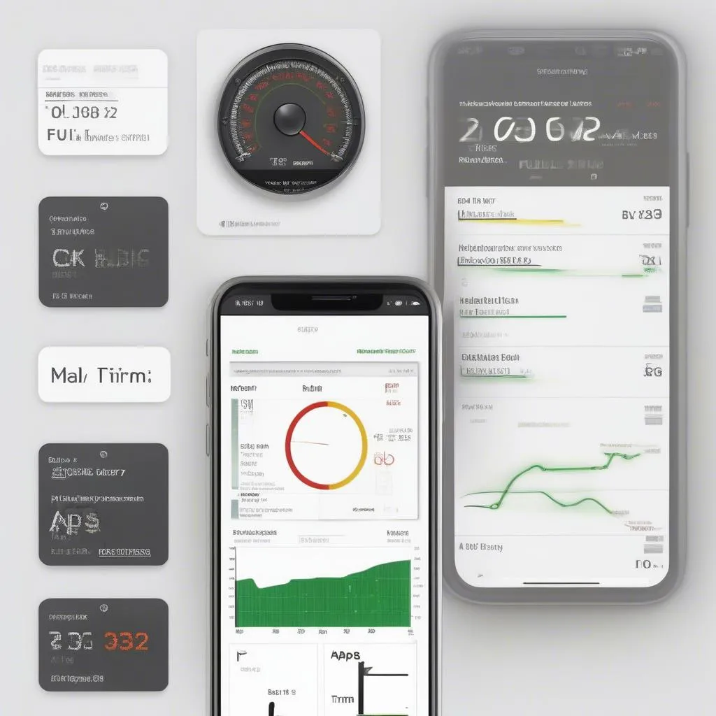 Smartphone App Displaying Real-Time OBD Data