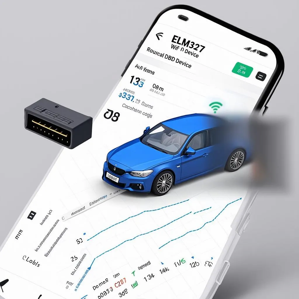 Smartphone App with ELM327 WiFi OBD