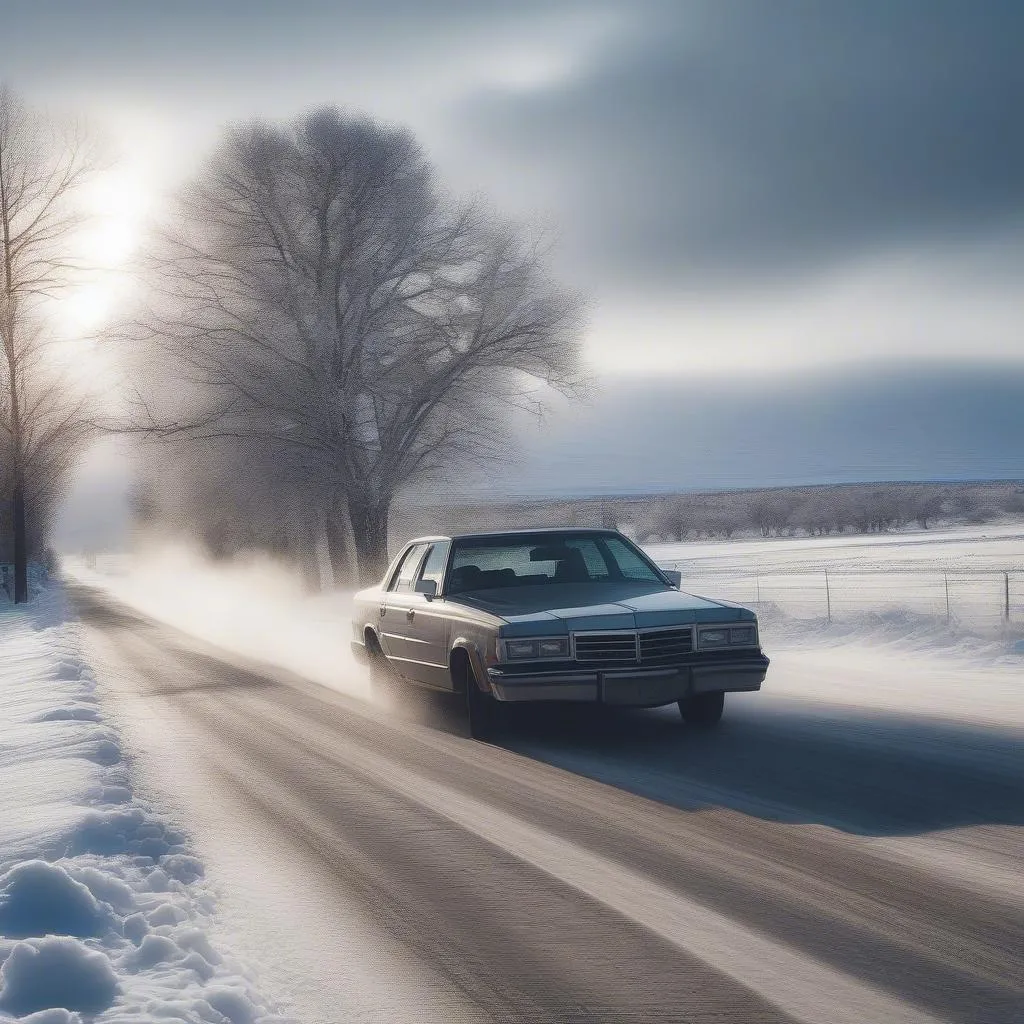 Snowy Roads in Alamosa