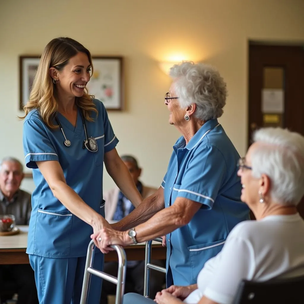 Sonoran Sky Staff and Resident Interaction