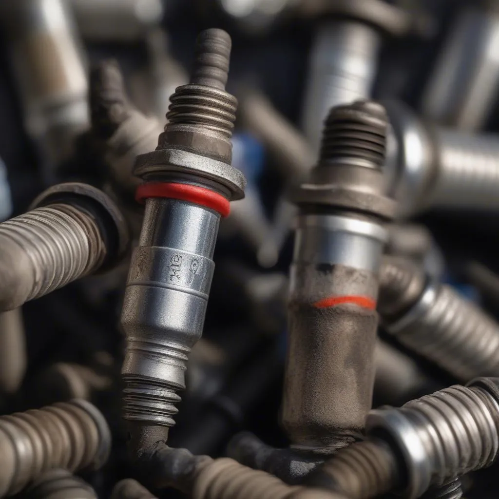 Worn spark plugs