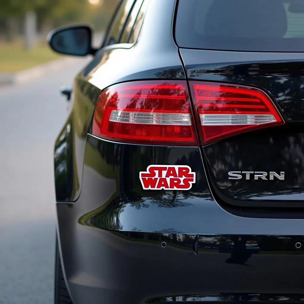 car-with-star-wars-magnet-on-trunk