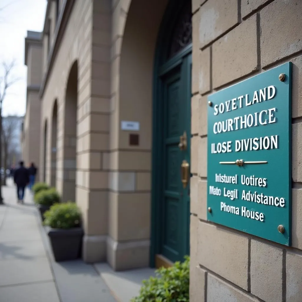 Staten Island courthouse elder law signage