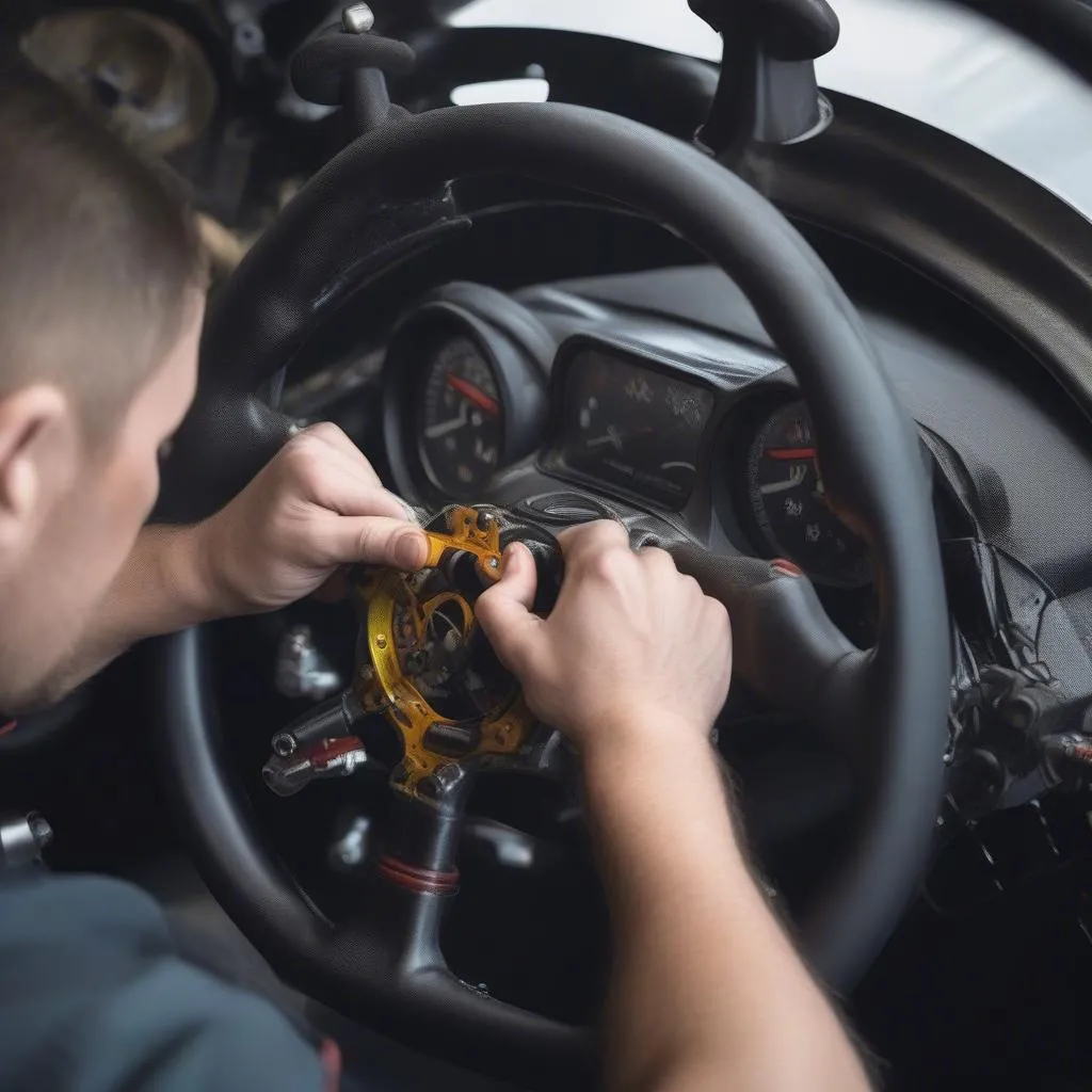 Steering wheel installation