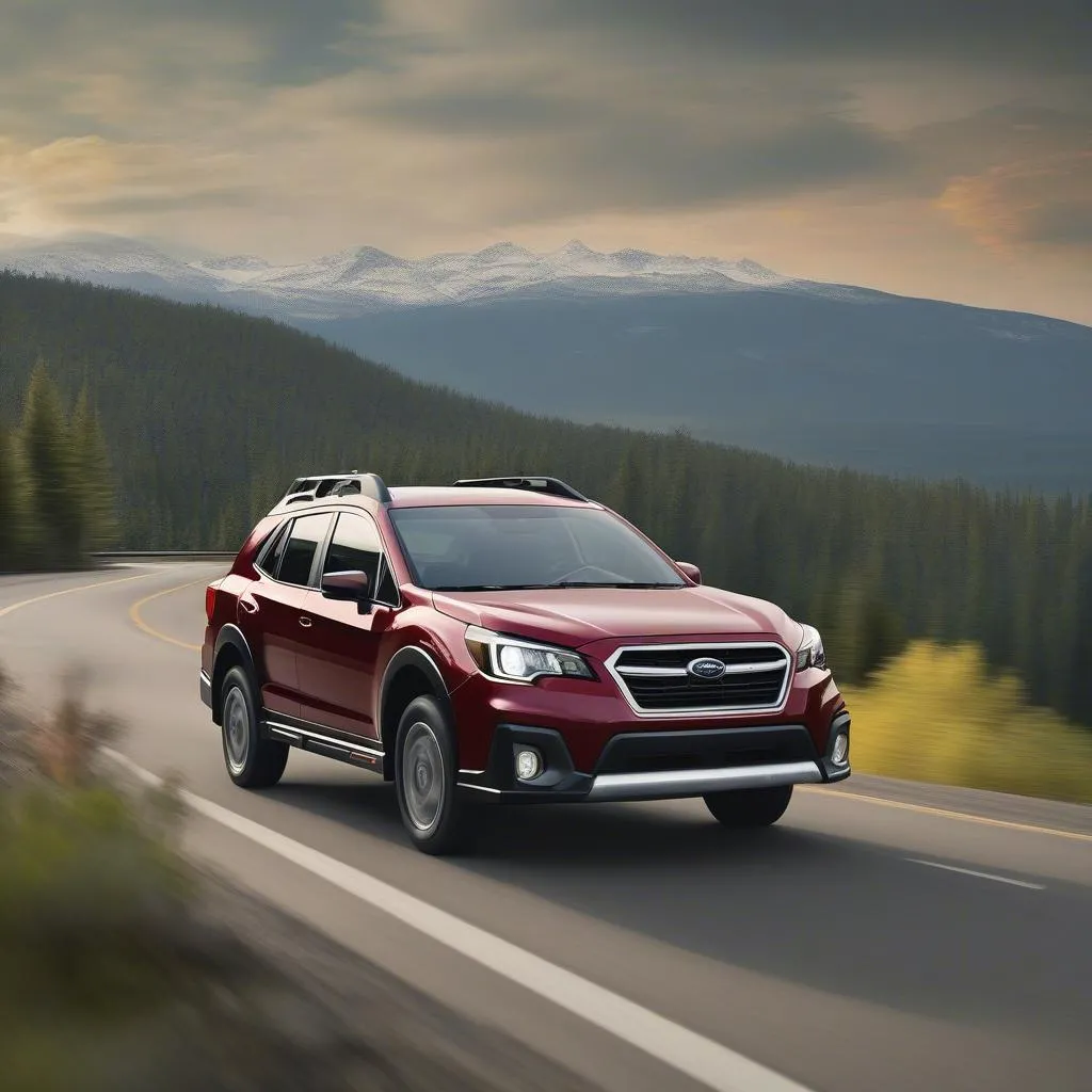 2019 Subaru Baja on the road