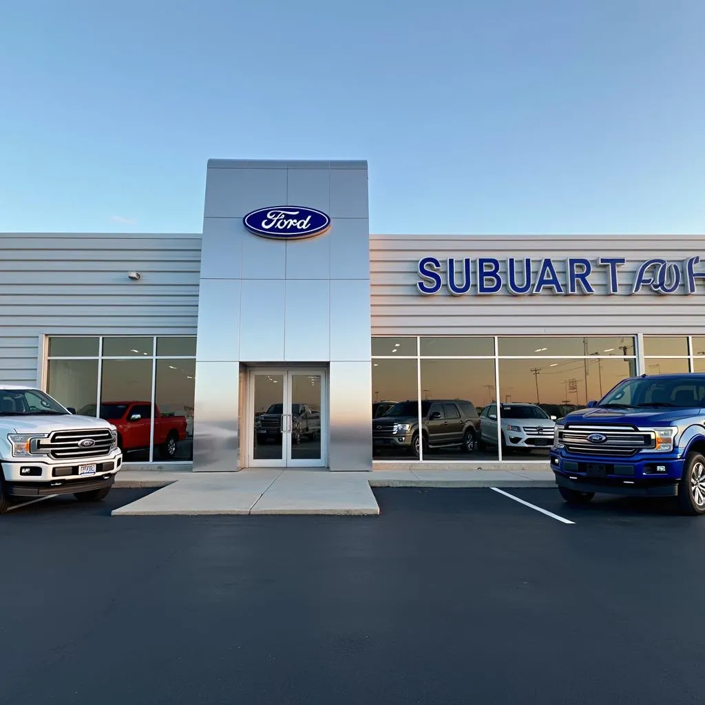 Exterior of Suburban Ford of Troy Dealership