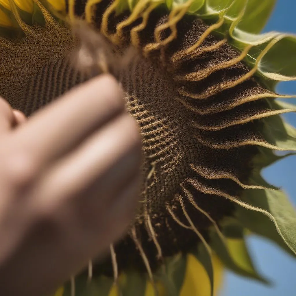 sunflower-stem-cut