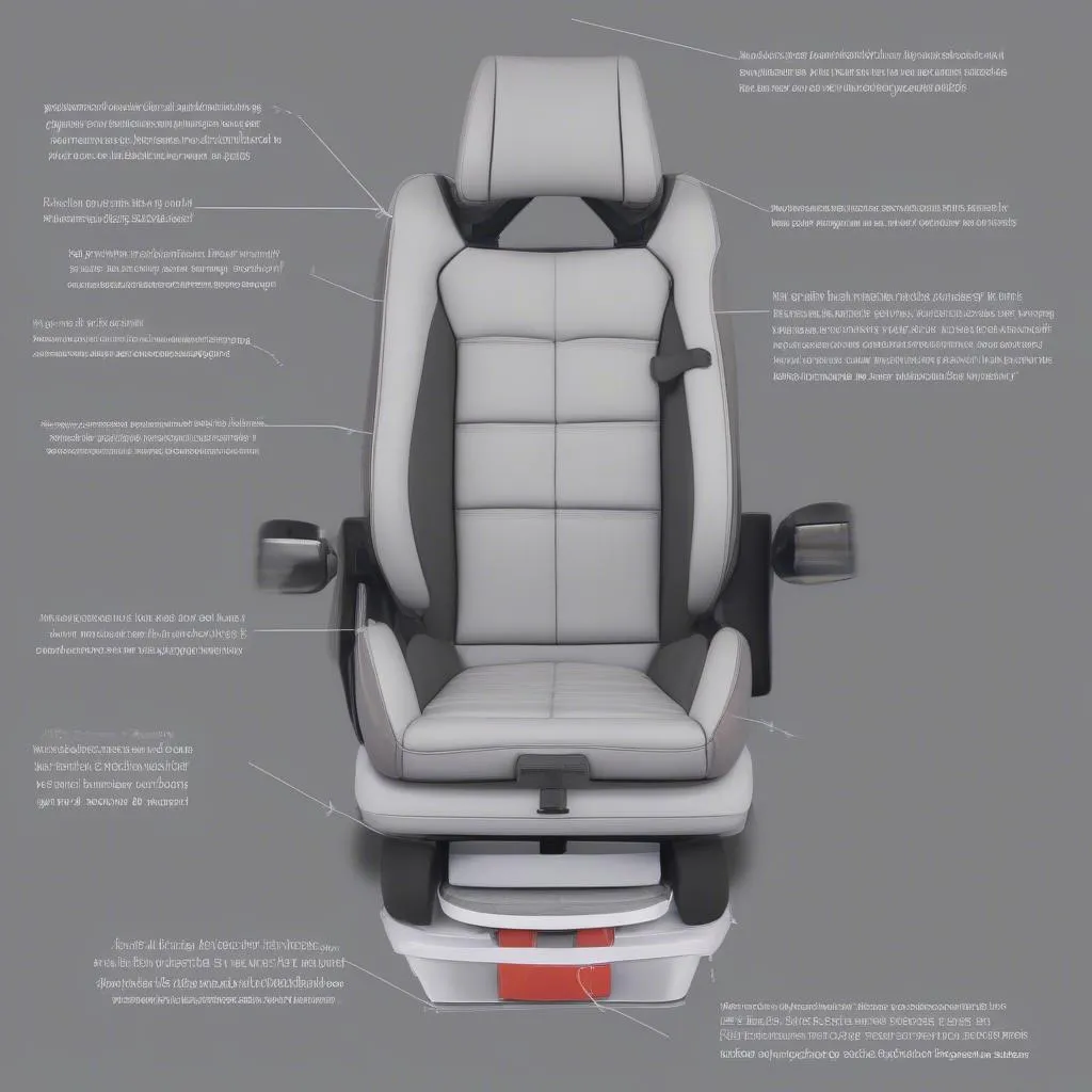 Swivel car seat installed in a car for disabled adults