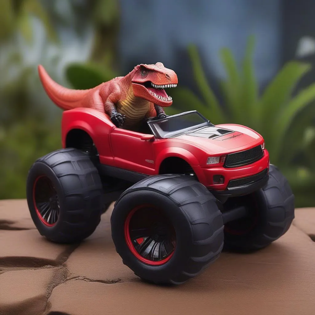 T-Rex RC Car with Lights and Sounds