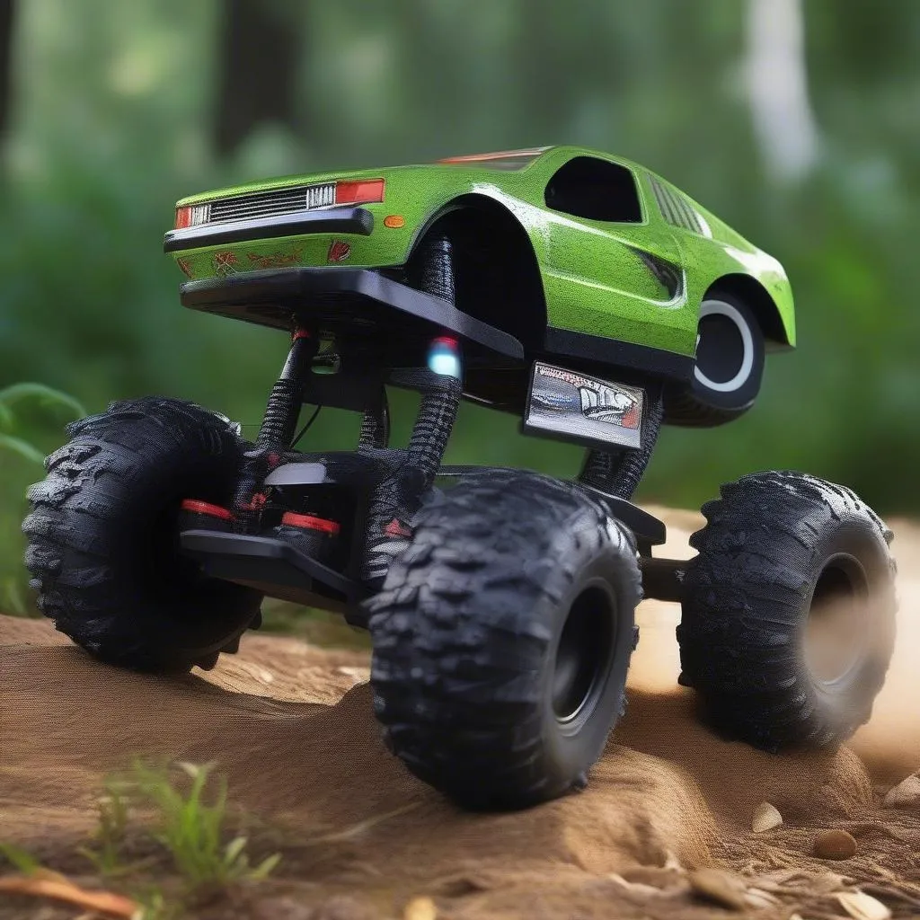 T-Rex RC Car with Off-Road Tires