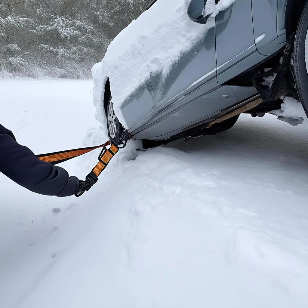 How to Tow a Car Out of Snow: A Complete Guide