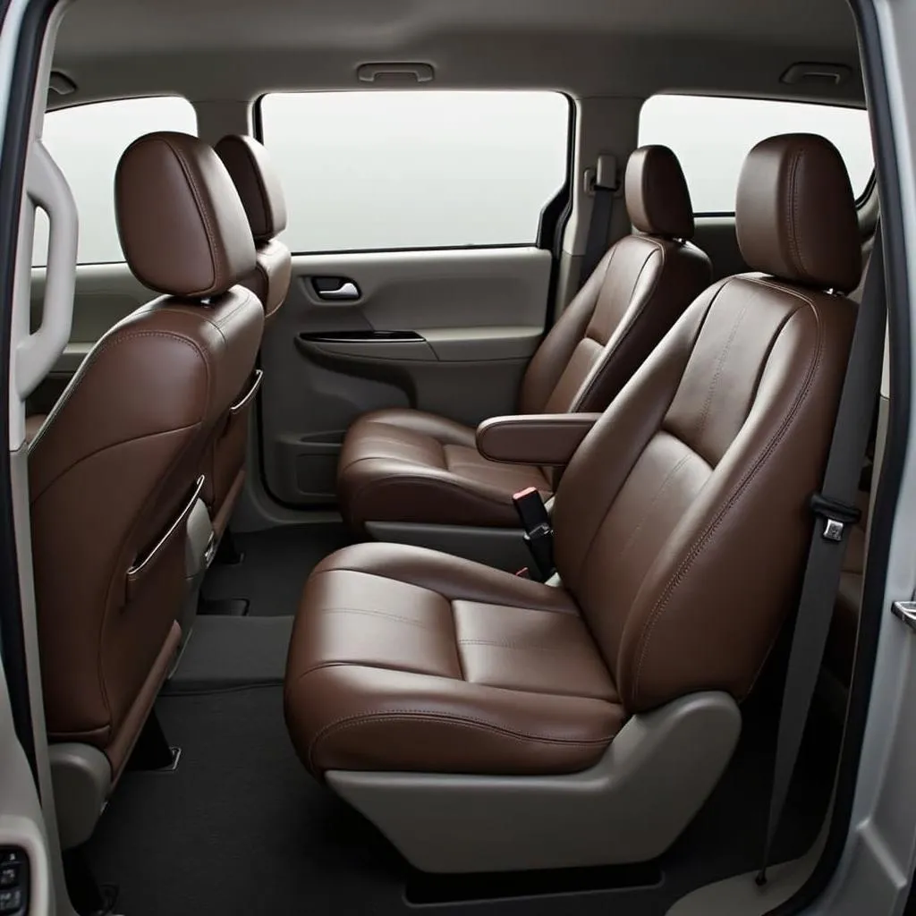 Toyota Sienna Interior with Leather Seat Covers