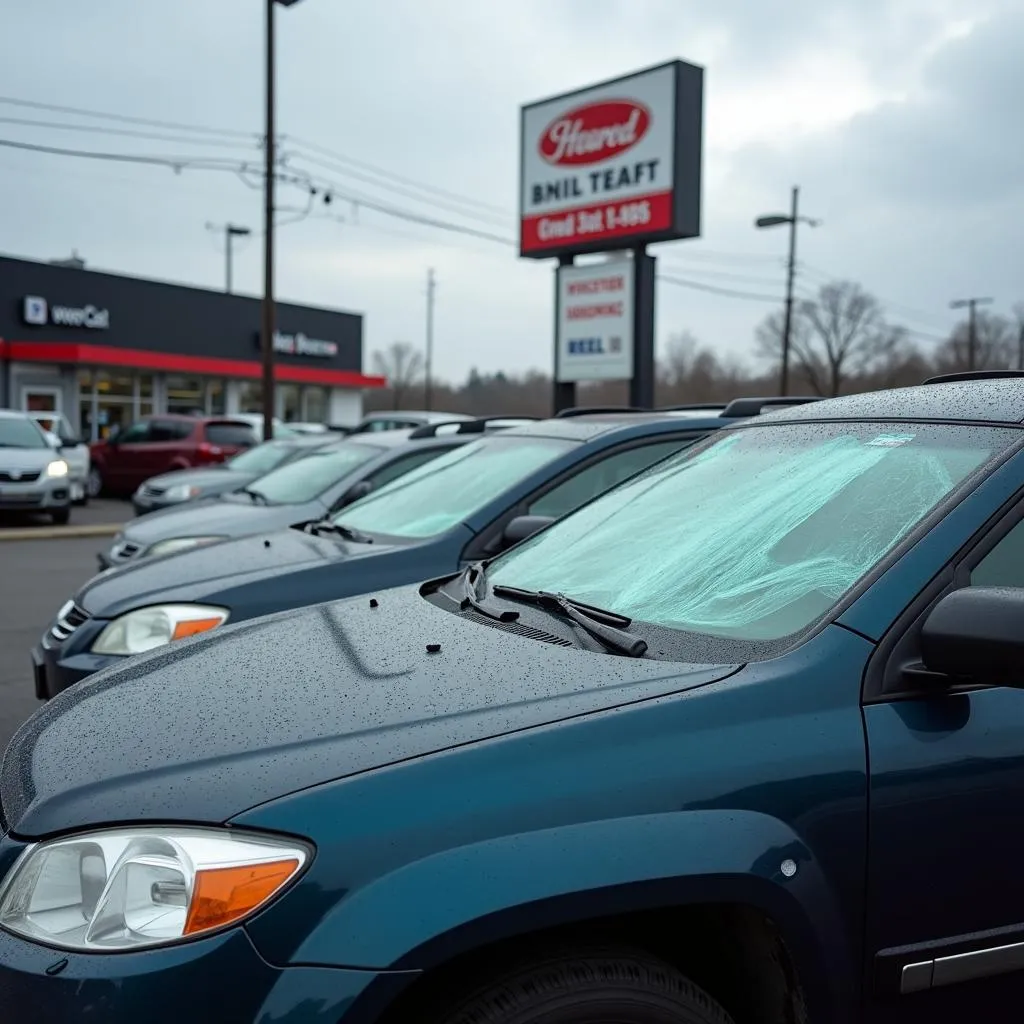 Trading in a Hail Damaged Car