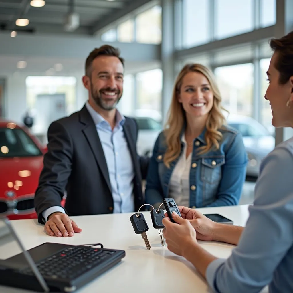 Trading in Two Cars at Dealership