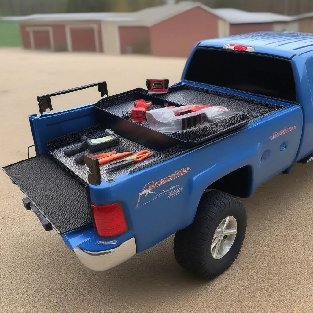 RC car carrier for truck bed