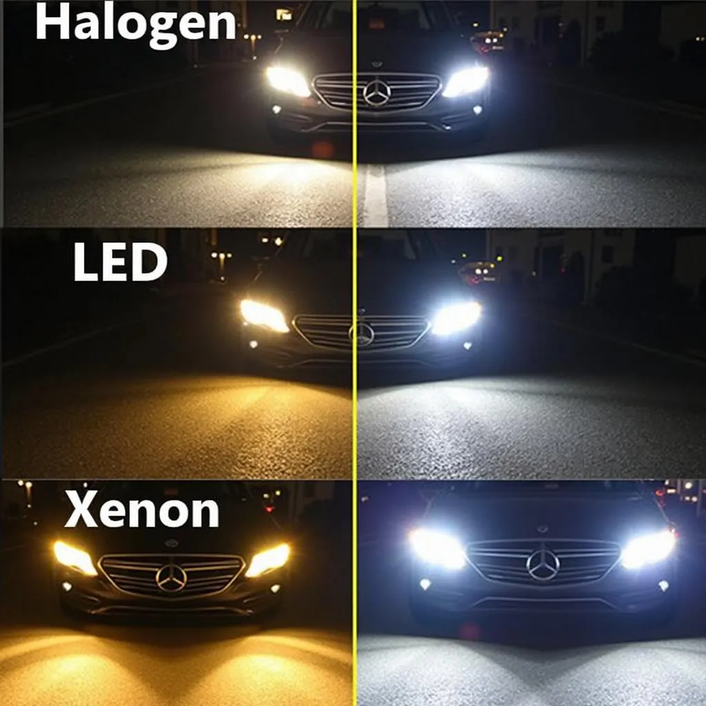 Different types of car bottom lights