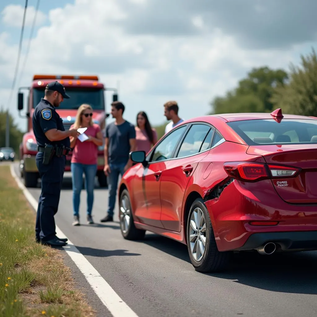 Unauthorized driver in an accident with a rental car