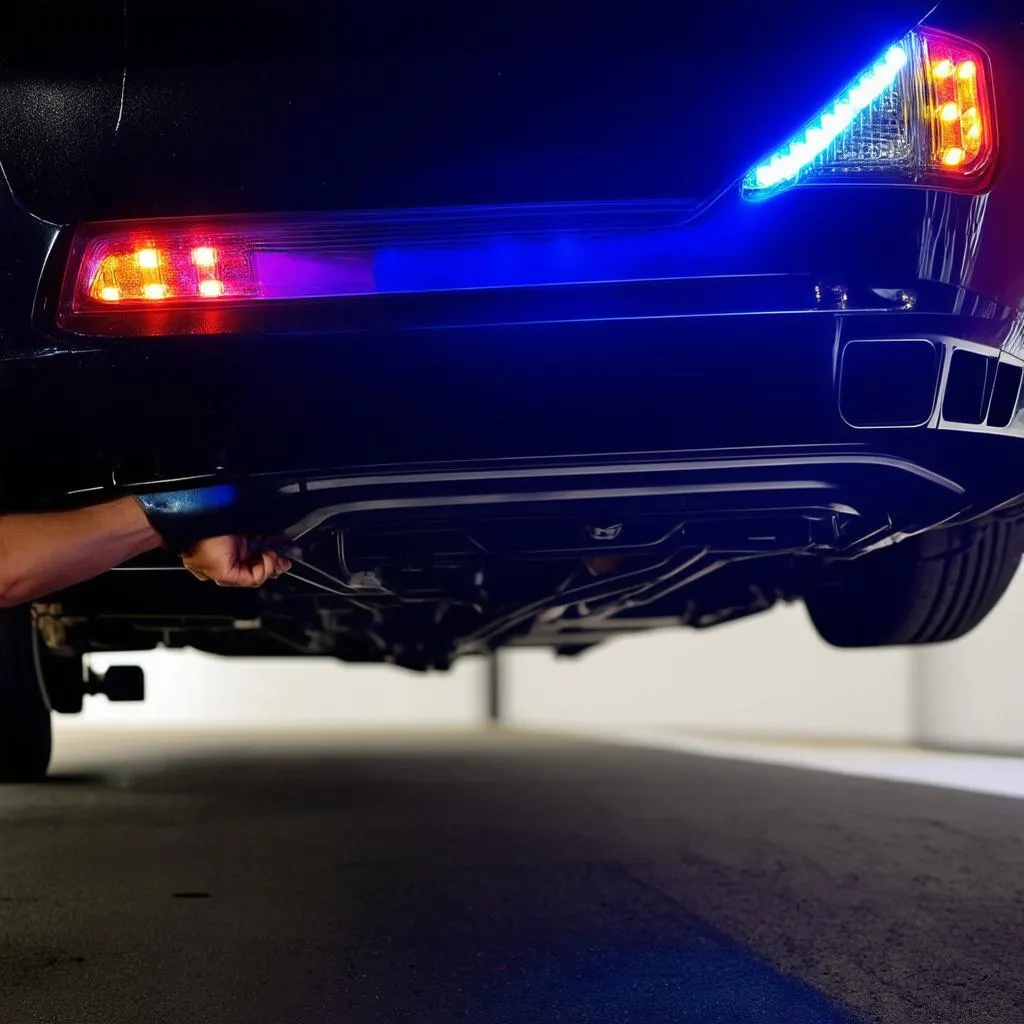 Under Car Lights Installation