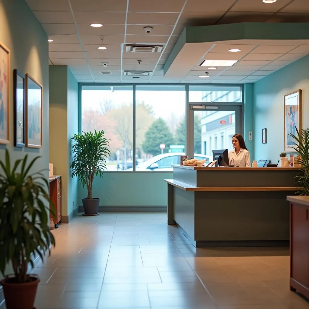 Modern Urgent Care Clinic Entrance